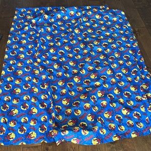 Spider-Man Themed Blue Fabric double set 42x67 each panel EUC